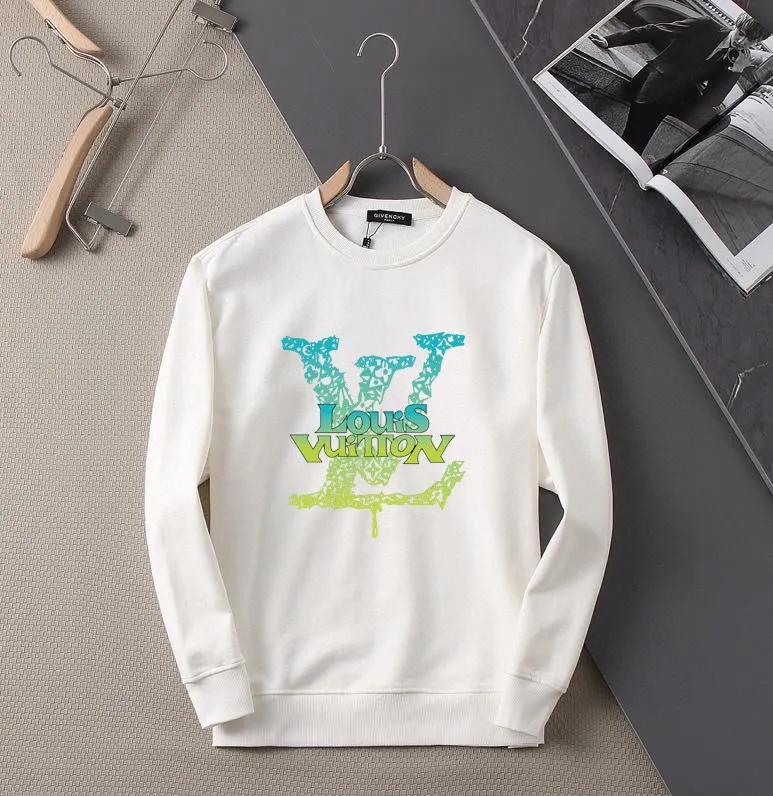 🅿️220 brand [LV Louis Vuitton] (good news for fat people) 2025ss autumn latest long-sleeved round-neck sweatshirt, on sale simultaneously on the official website. Refreshing and breathable. Made of top Tencel Roman. Comfortable and soft. 3D three-dimensional clarity. Super fashion sense. Great for gifting and keeping for yourself. Size: M-5XL (can wear up to 220 pounds)